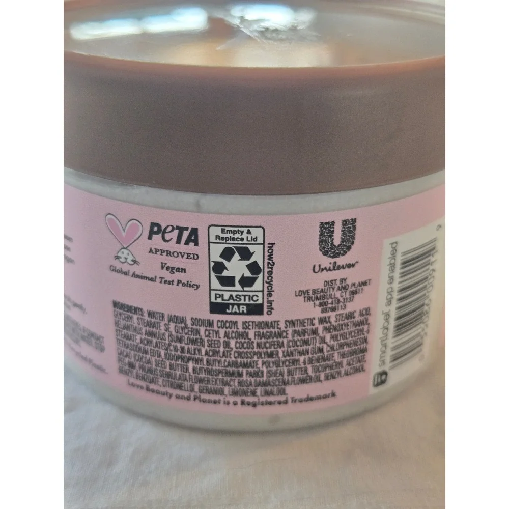 Beloved Cherry Blossom Tea Rose Whipped Body Scrub with Essential Oils - Picture 3 of 6